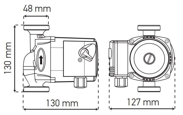 Насос циркуляційний відцентр. Koer KP.GRS-25/4-130 (KP0250) KP0250 фото