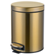 Відро для сміття з плавним закриттям кругле Mixxus Ellipse-TC0205 Brushed Gold 5л (колір матове золото) (MI8400) MI8400 фото 1