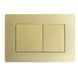 Панель смыва Koer KT-0612-12 240x160x10mm из нержавеющей стали, кнопка квадратная (цвет матовое золото) (KR6121) KR6121 фото 3