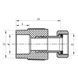 Муфта с накидной гайкой 32x1F PPR Koer K0143.PRO (KP0180) KP0180 фото 2