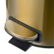 Відро для сміття з плавним закриттям кругле Mixxus Ellipse-TC0205 Brushed Gold 5л (колір матове золото) (MI8400) MI8400 фото 12