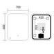 Дзеркало Mixxus Premium DIVERSE MR15-90x70-Reverse з Led Touch, Anti-fog, димером (3-6,5kK) (MP6639) MP6639 фото 10