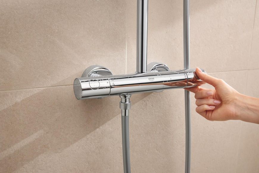 Душевая система с термостатом для настенного монтажа Grohe Tempesta System 250 Cube (26689001) 26689001 фото