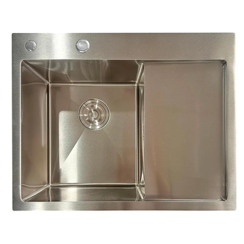 Мойка из нержавеющей стали Mixxus MH6350L Nano-Silver (3.0/0.8) цвет нержавейка (MI7044) MI7044 фото