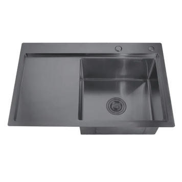 Мойка Zerix ZH7849R-215 Nano-Black (3.0/0.8) из нержавеющей стали (MX1592) MX1592 фото