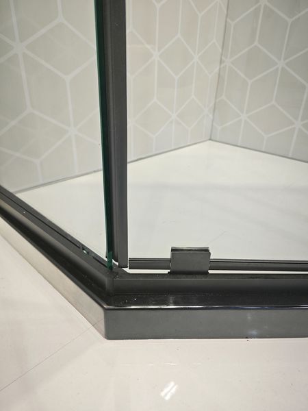 Душевая кабина без поддона Koer SR SC06-90x90x200-TR-07 прозрачное стекло Easy Clean 8мм, графит (KR5366) KR5366 фото