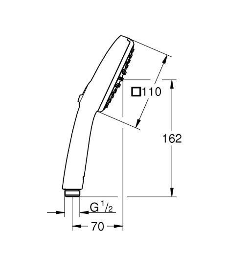 Ручной душ Grohe Tempesta Cube 110 2 режима (267462433) 267462433 фото