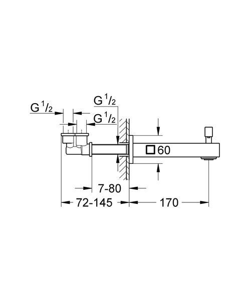 Излив для ванны Grohe Universal Cube (13304000) 13304000 фото