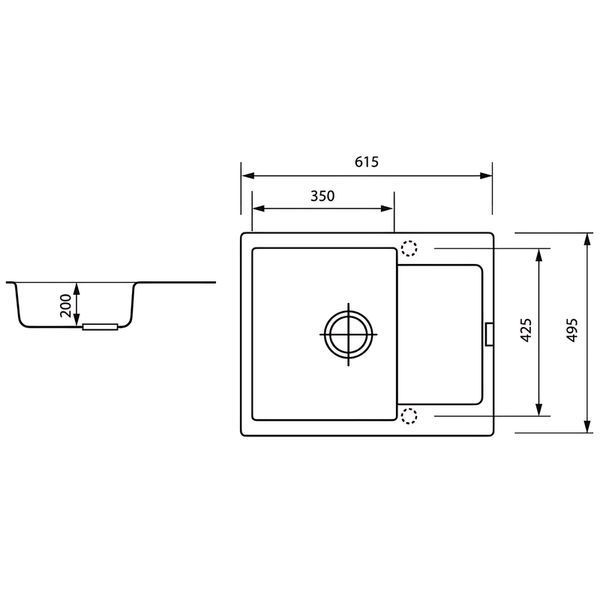 Мойка Zerix ZS-6250S-09 Серая (ZX4591) ZX4591 фото