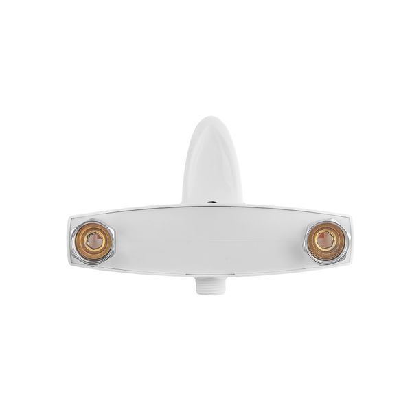 Змішувач для душової кабіни Plamix Cezar-003 SET White (з шлангом, лійкою та кронштейном) (PM0665) PM0665 фото
