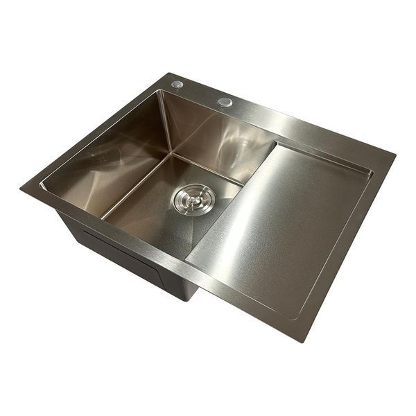 Мийка з нержавіючої сталі Mixxus MH6350L Nano-Silver (3.0/0.8) колір нержавійка (MI7044) MI7044 фото