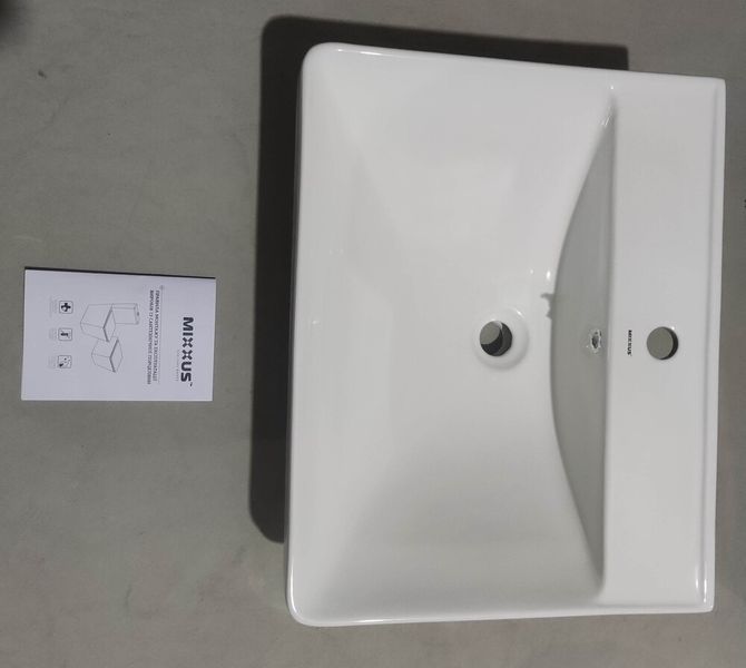 Раковина мебельная MIXXUS PREMIUM STYLE-1501 600х480х190mm с отверстием под смеситель и переливом (MP6498) MP6498 фото