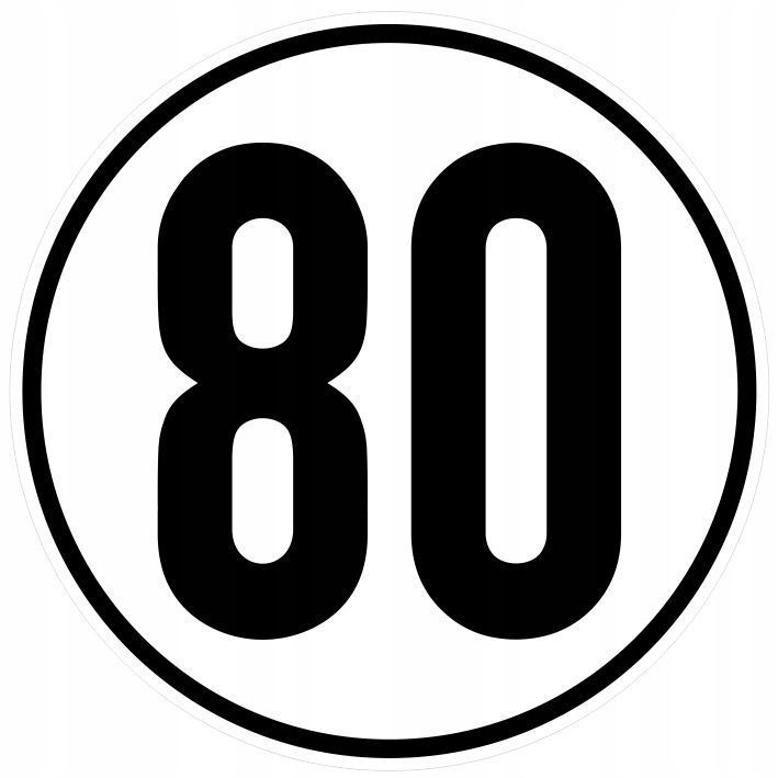 Обмеження швидкості 80 км D=20см (2603300100) 2603300100 фото