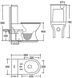Бачок для унитаза-компакта Mixxus Wave-0402-T3 Tank 650x350x830 со сливной арматурой (MI8333) MI8333 фото 4