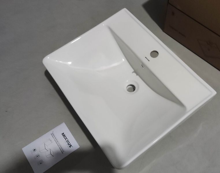 Раковина мебельная MIXXUS PREMIUM STYLE-1501 600х480х190mm с отверстием под смеситель и переливом (MP6498) MP6498 фото
