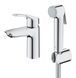 Змішувач для раковини з гігієнічним душем Grohe Eurosmart New (23124003) 23124003 фото 5