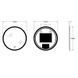 Дзеркало Zerix Solo MC02-80 з LED Touch, Anti-fog, димером, регулятором яскравості (ZX6066) ZX6066 фото 2