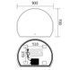 Дзеркало Mixxus Premium TOPPER MS01-90x70-Reverse з Led Touch, Anti-fog, димером (3-6,5kK) (MP6632) MP6632 фото 2