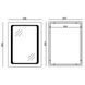 Зеркало Mixxus TWEE MR09-80x60-Reverse с Led Touch, Anti-fog, димером, регулятором яркости (MI6660) MI6660 фото 2