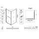Душевая кабина без поддона Koer SR SC09-90x90x200-R-TR-12 прозрачное стекло Easy Clean 6мм Матовое золото (KR5771) KR5771 фото 3