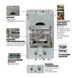 Газовая колонка MIXXUS GWH-0510 BASIC GLASS дымоходная 10 л/мин (панель из стекла с рисунком) (WH0026) WH0026 фото 4