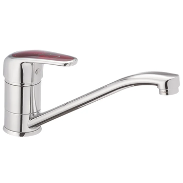 Смеситель для кухни Haiba Magic 004 с красной ручкой (HB0688) HB0688 фото