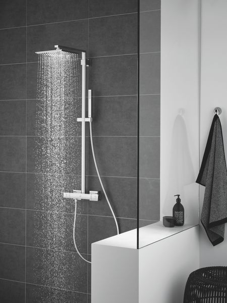 Душова система з термостатом для душа Grohe Euphoria Cube System (26087000) 26087000 фото