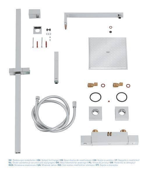 Душова система з термостатом для душа Grohe Euphoria Cube System (26087000) 26087000 фото