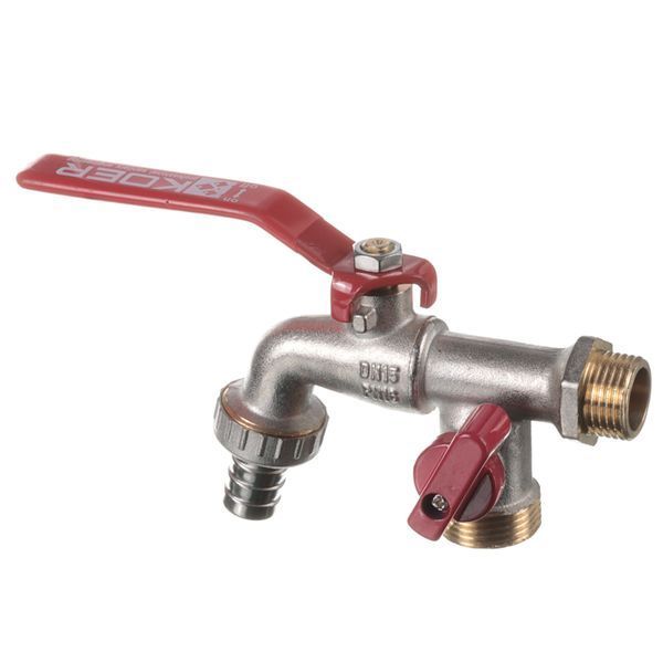 Кран поливу з додатковим виходом KOER KR.248 - 1/2" (KR3071) KR3071 фото