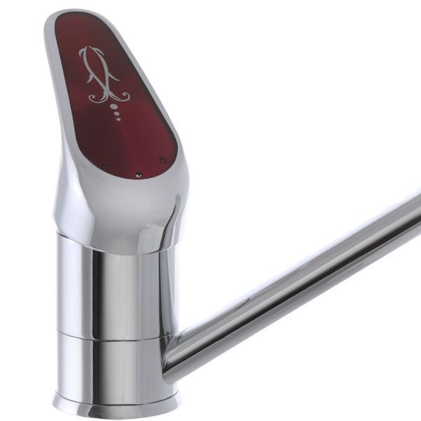 Смеситель для кухни Haiba Magic 004 с красной ручкой (HB0688) HB0688 фото