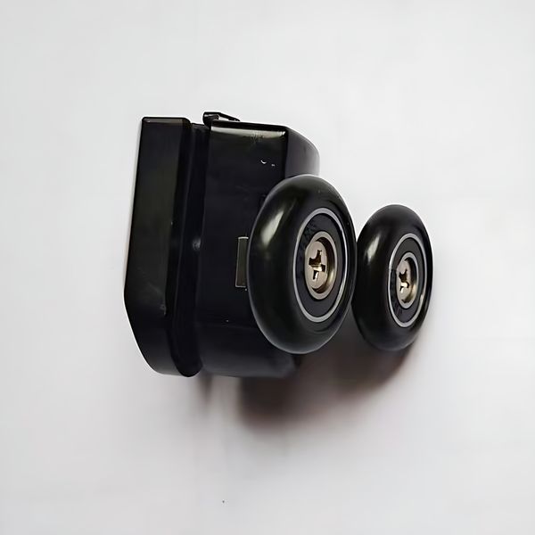 Ролики для душових кабін подвійні колеса MIXXUS PREMIUM ROLLERS SCP05-1 BLACK верхні (25mm для DIVERSE SC03) (MI8168) MI8168 фото