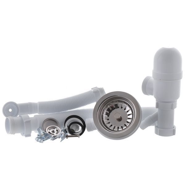 Мийка кухонна Zerix ZS-6243S-01 Біла (ZX4571) ZX4571 фото