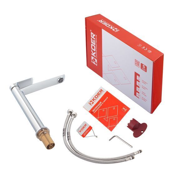 Змішувач для умивальника Koer KB-11028-01 високий (KR5293) KR5293 фото