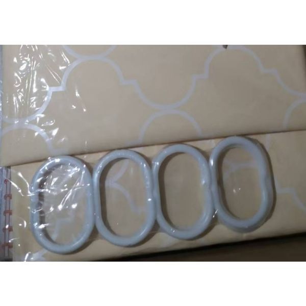 Шторка для ванной Zerix SCP-006-180x180 из PEVA (полиэтиленвинилацетата) (Узор бежевый) (ZX5005) ZX5005 фото