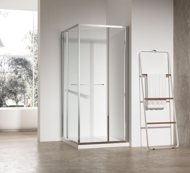 Душова кабіна без піддону Koer SR SC09-90x90x200-R-TR-01 прозоре скло Easy Clean 6мм Хром (KR5770) KR5770 фото