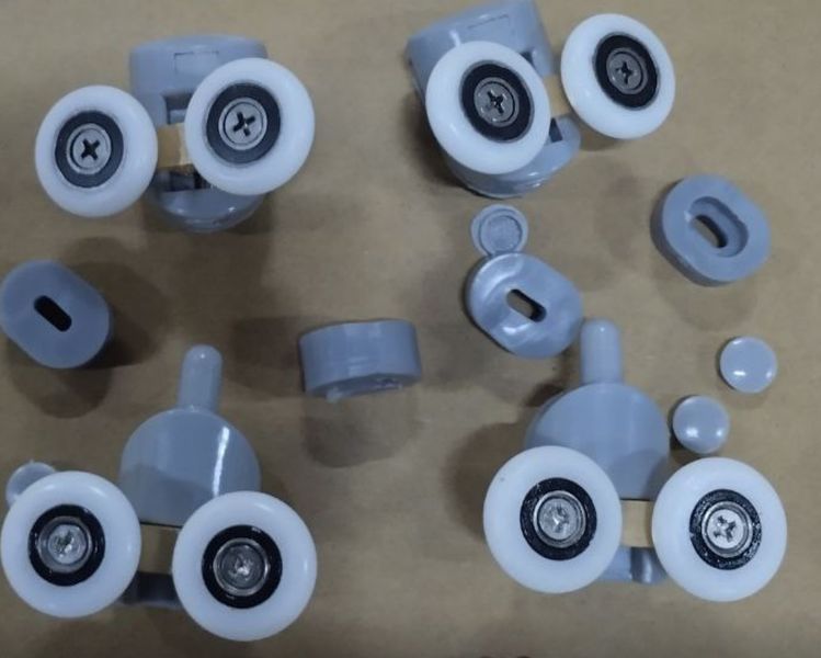 Комплект роликов для кабины Mixxus Rollers SCP04-2x2 Graphite двойной 2 вер.+2 ниж.(серый) (MI8164) MI8164 фото
