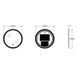 Дзеркало Zerix Solo MC02-60 з LED Touch, Anti-fog, димером, регулятором яскравості (ZX6065) ZX6065 фото 6