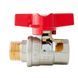 Кран кульовий ГШМ Koer Extreme KE.218-15 - 1/2" FM ручка "метелик" червона (KR5759) KR5759 фото 5