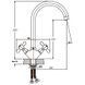 Смеситель для кухни Haiba Dominox 275 (HB0091) HB0091 фото 2