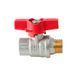 Кран кульовий ГШМ Koer Extreme KE.218-15 - 1/2" FM ручка "метелик" червона (KR5759) KR5759 фото 2