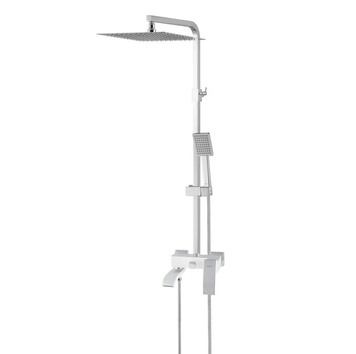 Душова колона KOER KB-56007-04 зі змішувачем, 3 функції (Колір хром+білий) (KR5159) KR5159 фото