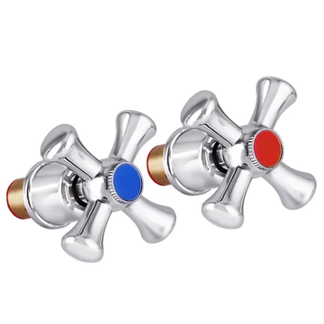 Ручки для змішувача Mixxus Handles SET-A827 (з кранбуксами, пара) кераміка (MI6940) MI6940 фото
