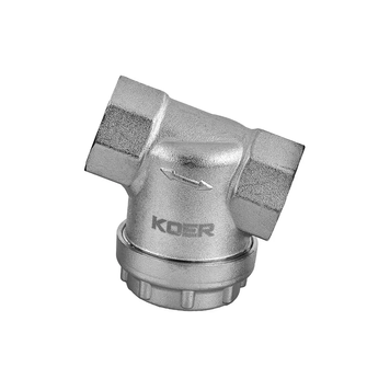 Фільтр грубої очистки Koer KR.F03-1.N - 1" універсальний нікельований (KR5473) KR5473 фото
