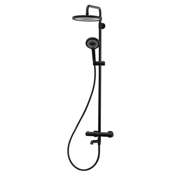 Душевая колонна с термостатическим смесителем Koer KB-57029-05 3 функции, цвет черный (KR5491) KR5491 фото