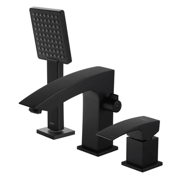 Смеситель на борт ванны Koer KB-43007-05 на 3 отверстия (Цвет черный) (KR3453) KR3453 фото