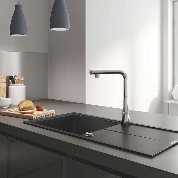 Змішувач для кухні з висувним виливом Grohe Zedra SmartControl (31593002) 31593002 фото
