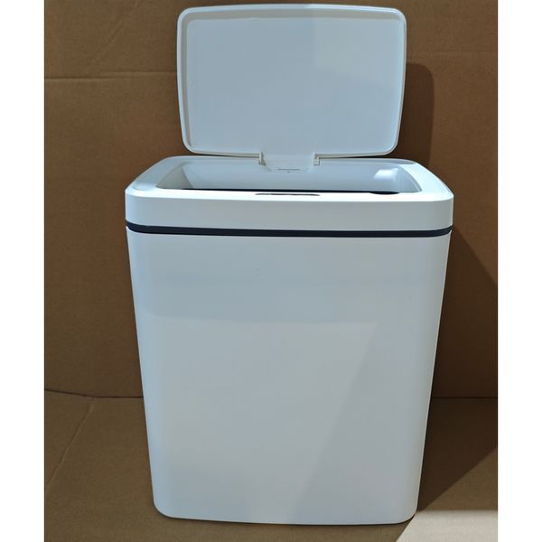 Мусорное ведро сенсорное прямоугольное Mixxus WAVE-TC0110 White 10 л цвет белый (MI7073) MI7073 фото