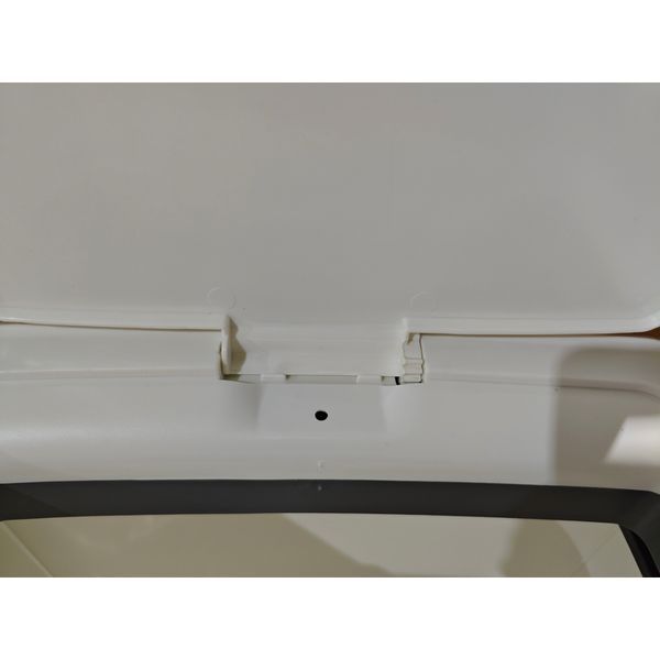 Мусорное ведро сенсорное прямоугольное Mixxus WAVE-TC0110 White 10 л цвет белый (MI7073) MI7073 фото