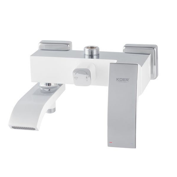 Душова колона KOER KB-56007-04 зі змішувачем, 3 функції (Колір хром+білий) (KR5159) KR5159 фото
