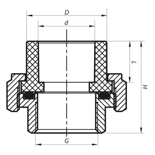 Сгон-американка ВР 32x1F PPR Koer K0131.PRO (KP0166) KP0166 фото
